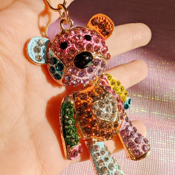 Colorful Bear Keychain - Picture 6 of 7